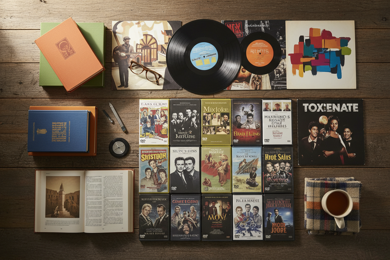 BOOKS, MUSIC & DVDs
