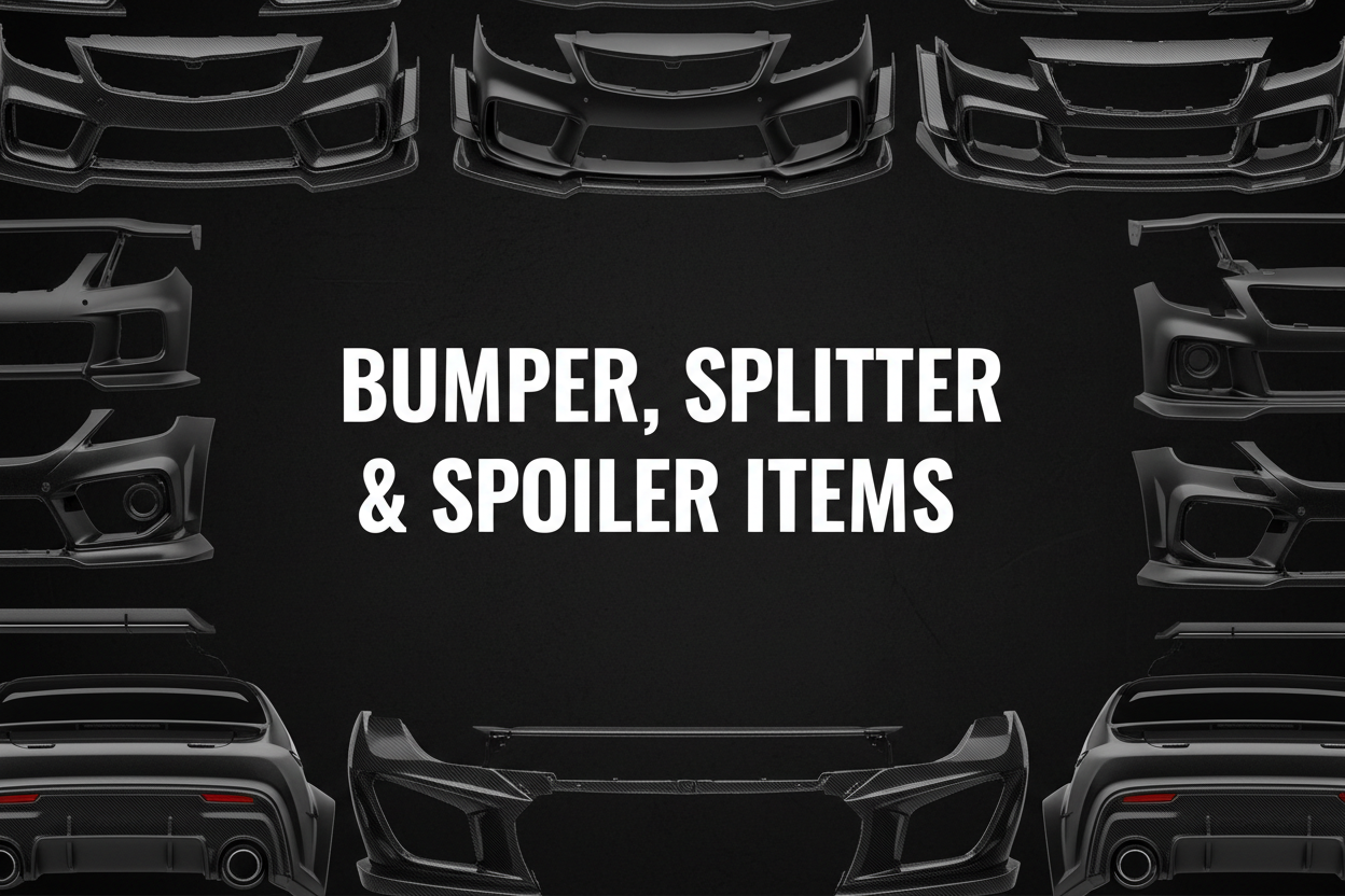 CAR BUMPER, SPLITTER & SPOILER ITEMS