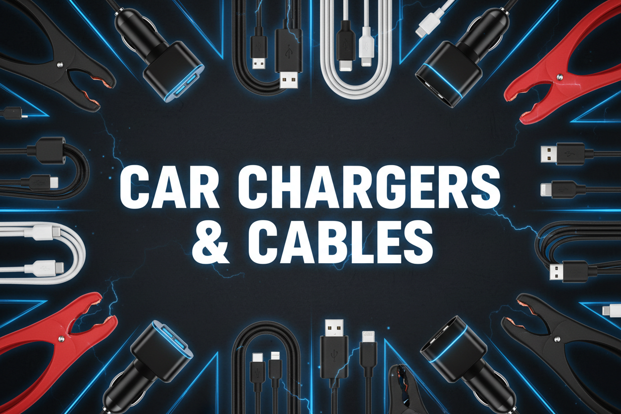 CAR CHARGERS AND CABLES