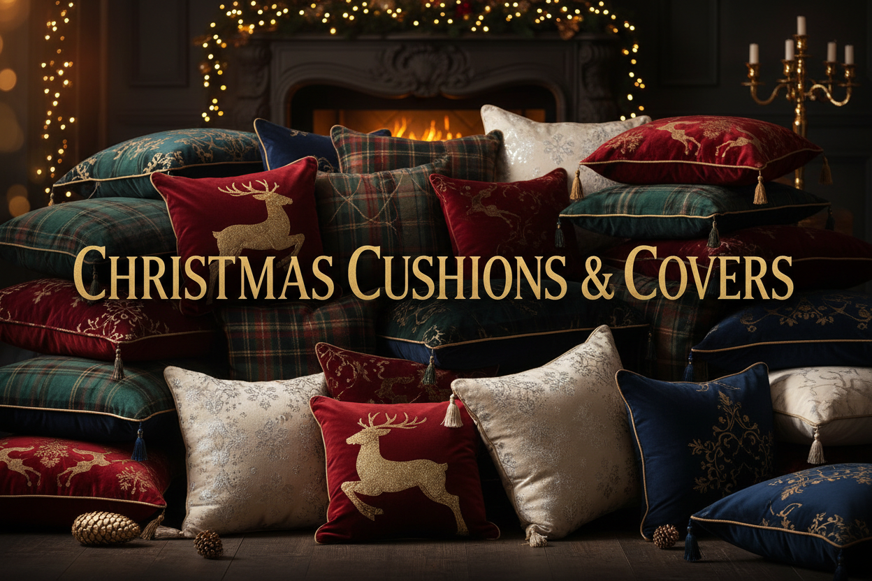 CHRISTMAS CUSHIONS & COVERS