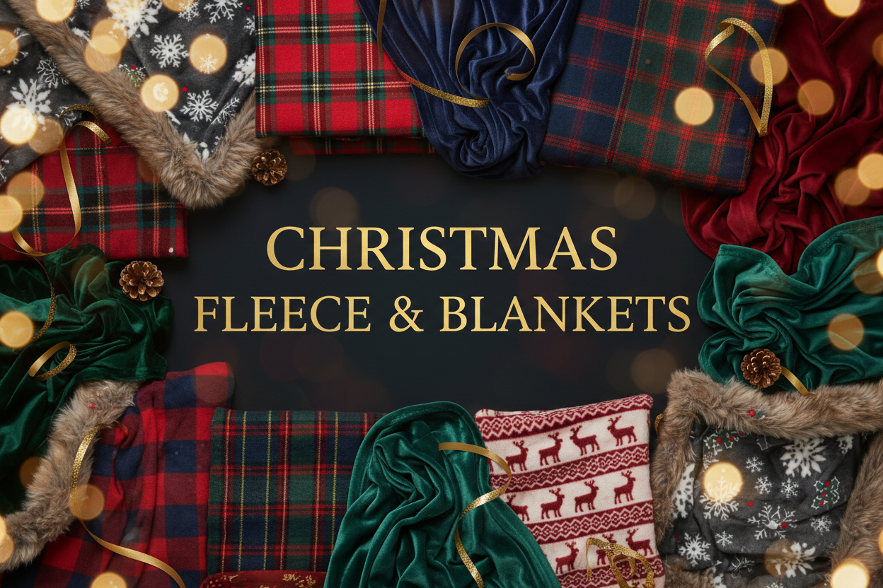 CHRISTMAS FLEECE & BLANKETS