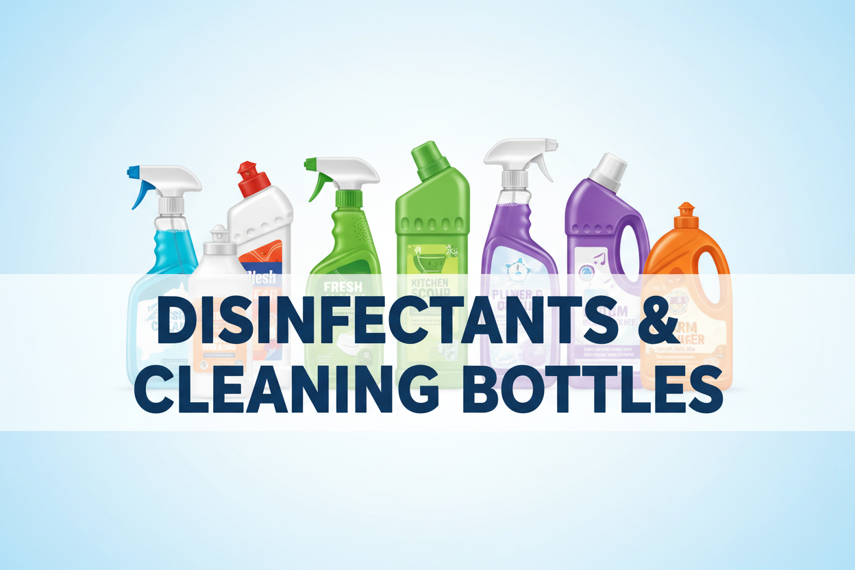 DISINFECTANTS & CLEANING BOTTLES