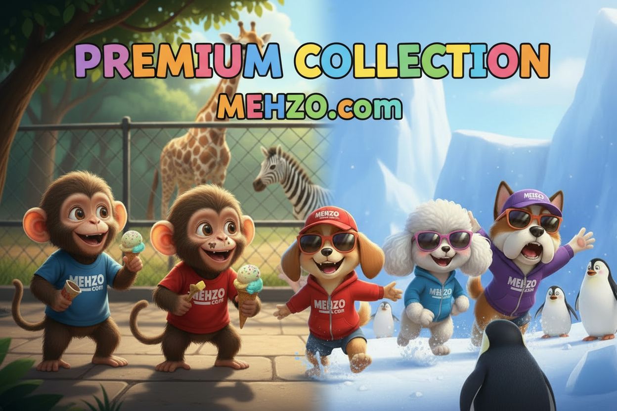 MEHZO MONKEY CREW & DOG CREW PRINTED ITEMS