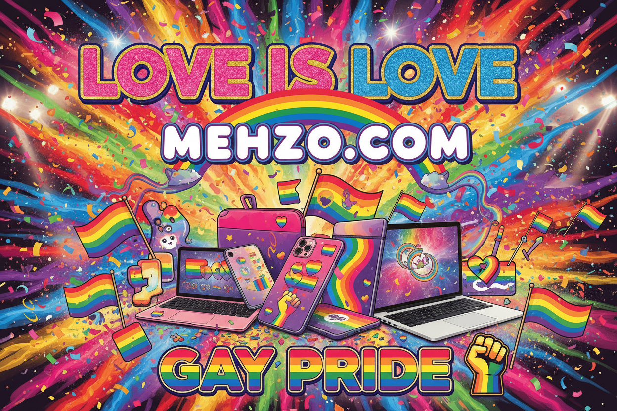 MEHZO PRINTED - LOVE IS LOVE GAY PRIDE COLLECTION MOBILE & LAPTOP ACCESSORIES