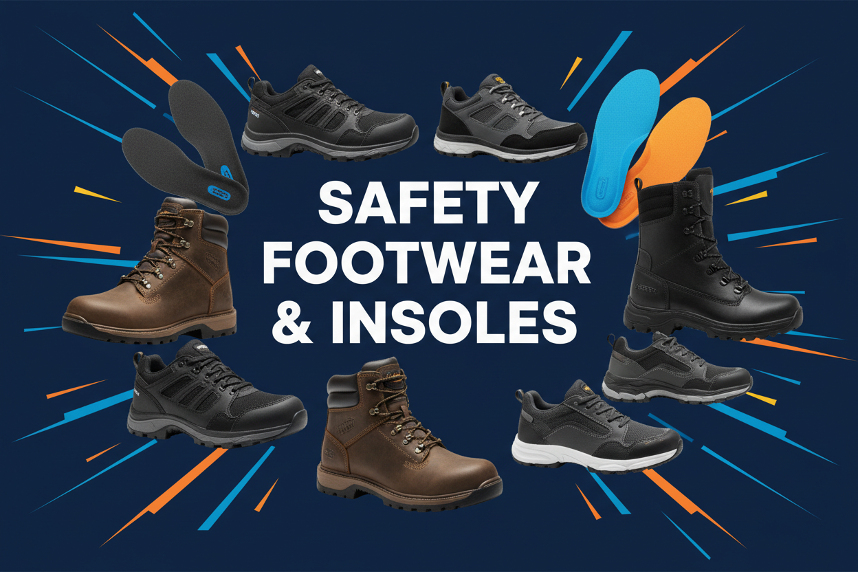 SAFETY FOOTWARE & INSOLES FOR MEN & WOMEN
