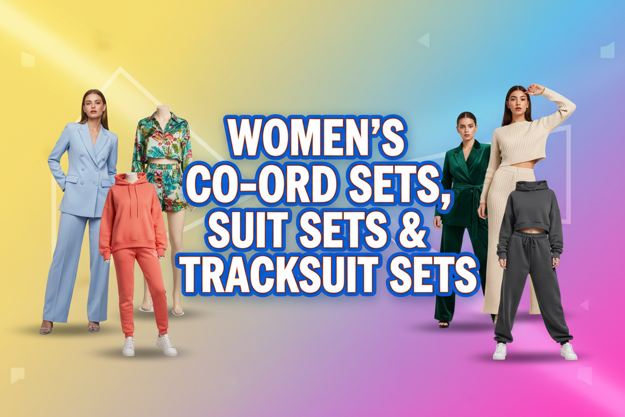 WOMEN'S CO-ORD SETS, SUIT SETS & TRACKSUIT SETS