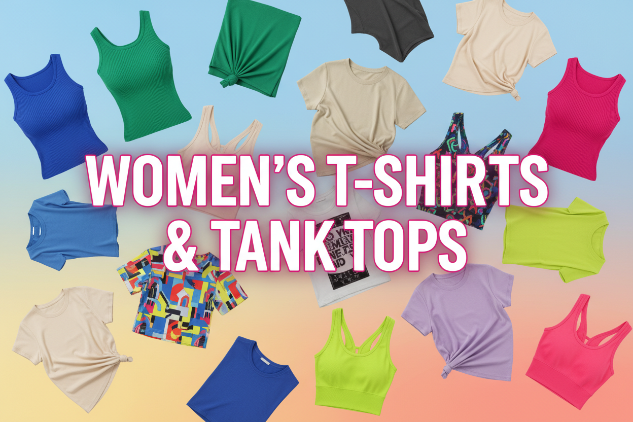 WOMEN'S T-SHIRTS & TANK TOPS