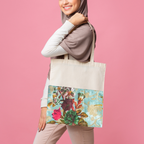 Half sari, half cotton tote bag, ethically handmade in India