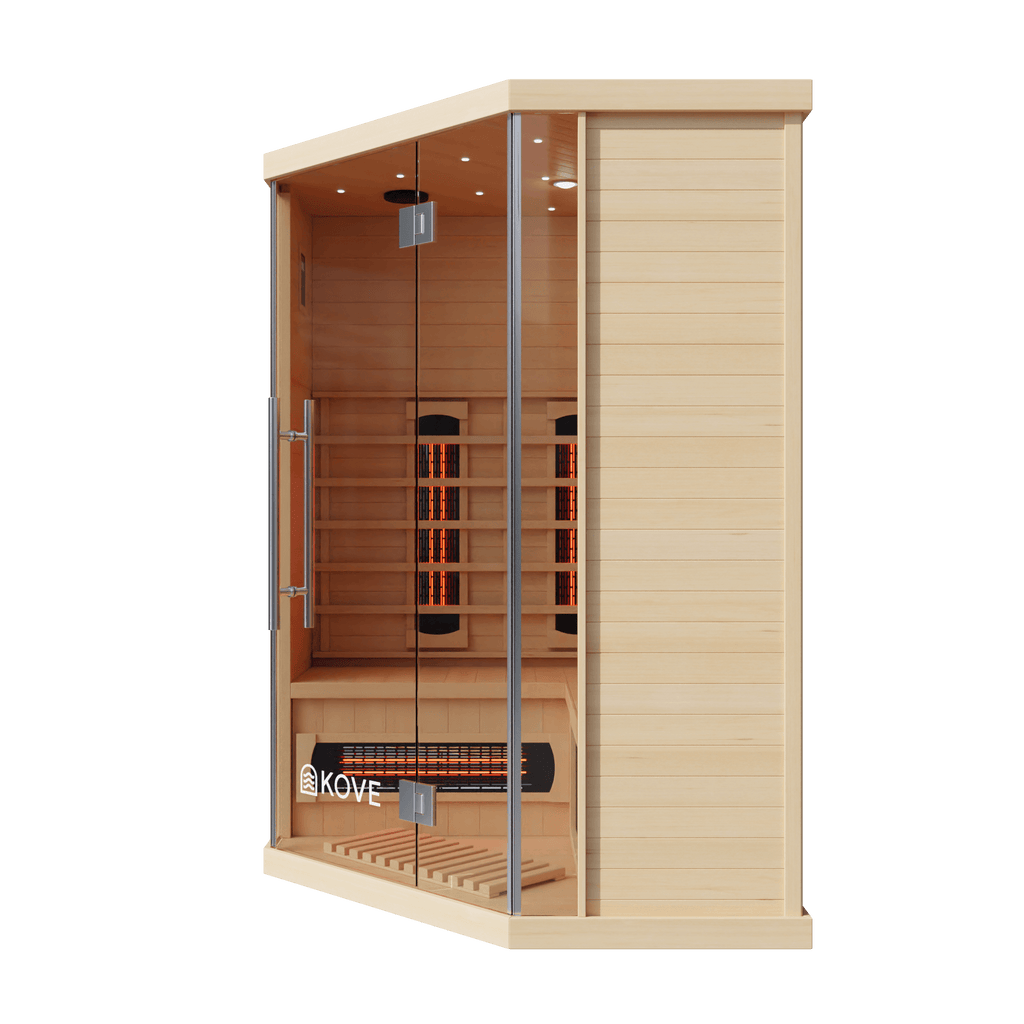 KOVE Corner Full Spectrum Infrared Sauna – 3–4 Person