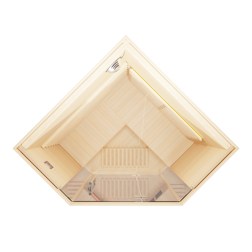 KOVE Corner Full Spectrum Infrared Sauna – 3–4 Person