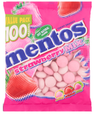24 x Mentos Strawberry Bag  - 150GM