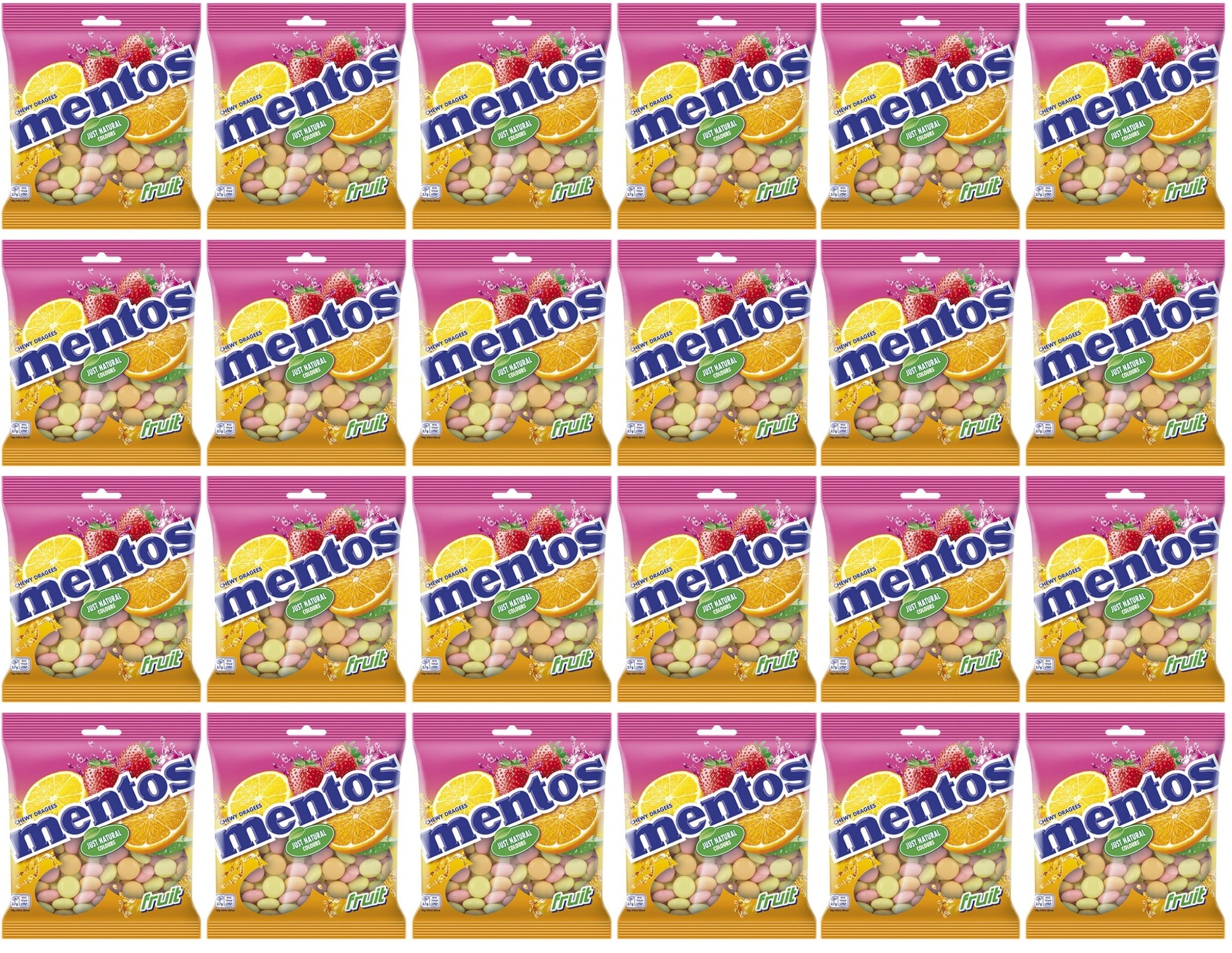 24 x Mentos Fruit Bag  - 150GM