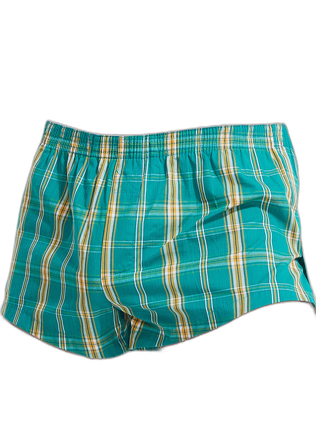 Men’s Vent Classic Plaid Cotton Boxers With Fly