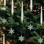 Christmas Candle LED Indoor Holiday Christmas Tree Ornaments  Festive Atmosphere Decoration Christmas Pendant