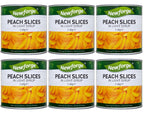 6 x Newforge Peach Slices In Light Syrup 2.6Kg