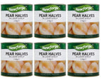 6 x Newforge Pear Halves In Light Syrup 2.5Kg