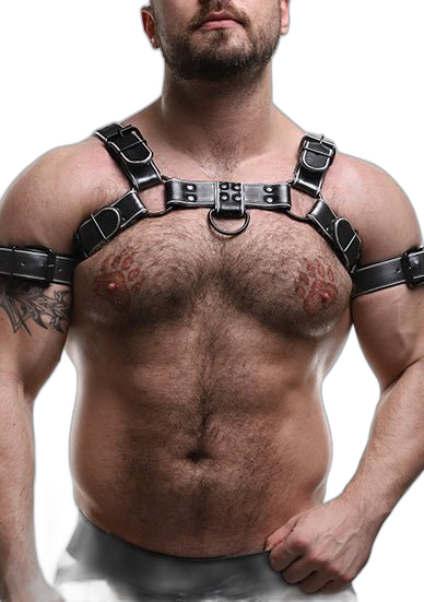 ruff GEAR Leather Bulldog Reflector Harness