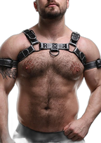 ruff GEAR Leather Bulldog Reflector Harness