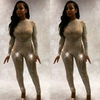 New Hot Drill Mesh Women's Jumpsuit