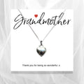 Grandmother Little Quote Gift Card with Heart Necklace