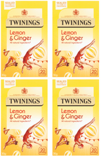4 x Twinings Infusions Lemon & Ginger 20