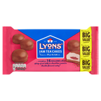 12 x Lyons Jam Teacakes 16'S Big Value Pack 200Gm