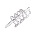Prowler RED Urethral Plug & Cage Silver