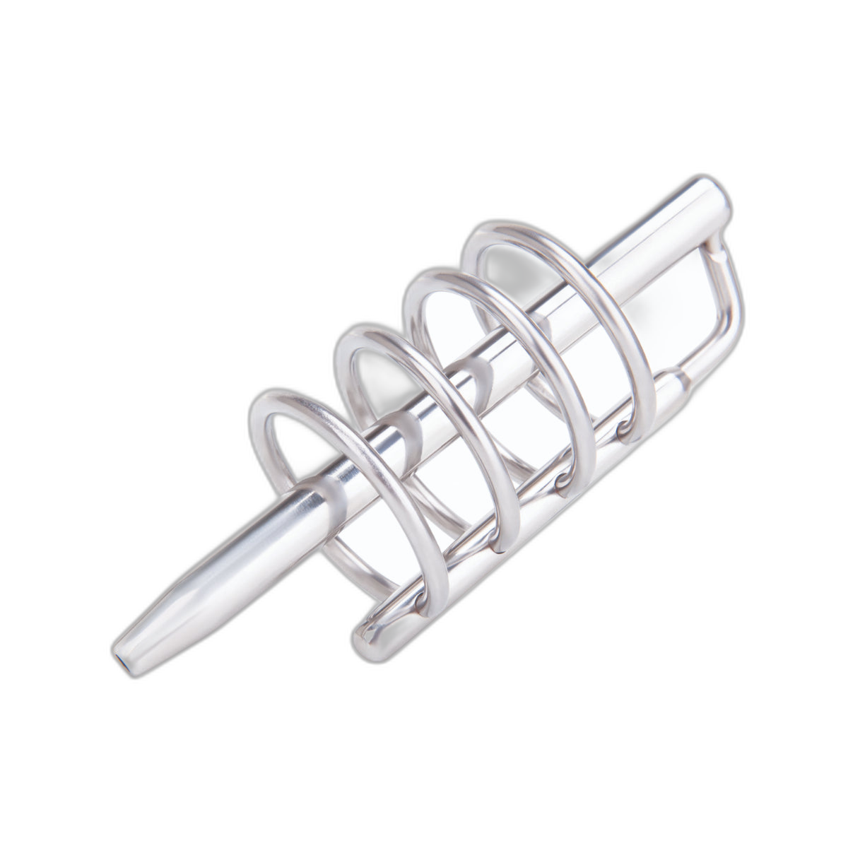 Prowler RED Urethral Plug & Cage Silver