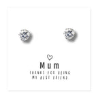Mum Thanks For Being My Best Friend - Earrings & Gift Card