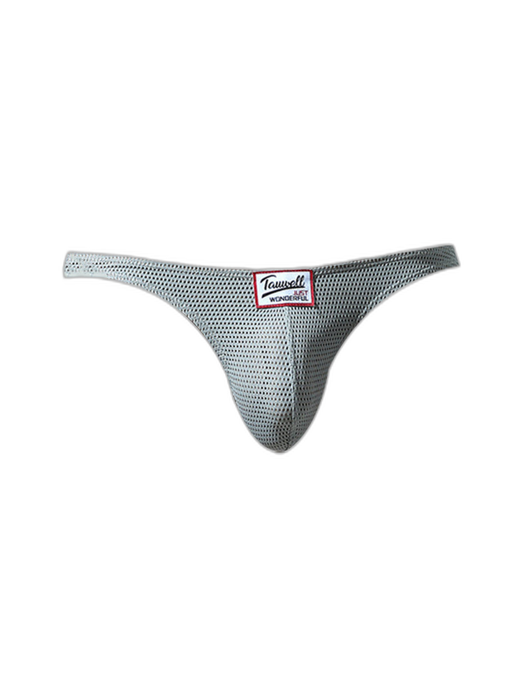 2 Pack Men's Sexy Breathable Mesh Thongs with High Stretch