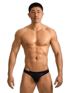 2 Pack Men's Sheer Mesh Low-Rise Sexy Ice Silk Briefs