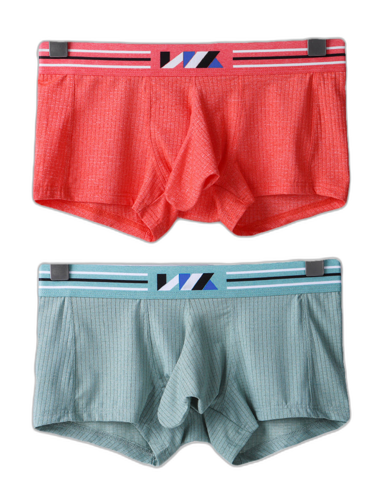 2 Pack Separated Pouch Comfy Mens Boxer Briefs