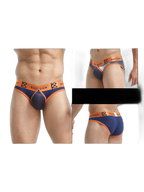 2 Pack Men's Sexy Mesh Front Opening Sponge Coaster Briefs
