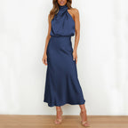 Summer Sleeveless Dress Ins Fashion Elegant Evening Party Club Clothing For Women