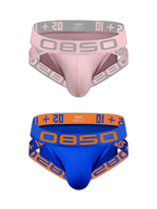 2 Pack Men's Breathable Personalized Low-Rise High-Elastic Briefs