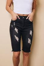 Kay Denim Bermuda Shorts
