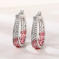 Geometric Diamond Ear Clip Earrings | Luxury Letter Style Women's Jewellery