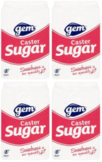 4 x Gem Caster Sugar 3Kg