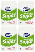 4 x Gem Granulated Sugar 3Kg