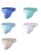 4-pack Men's Supportive Fit Lightweight & Airy Breathable Thong & Strings