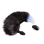 Roxy - Vibrating Anal Plug - Fox Tail Butt Plug - Ribbed Butt Plug