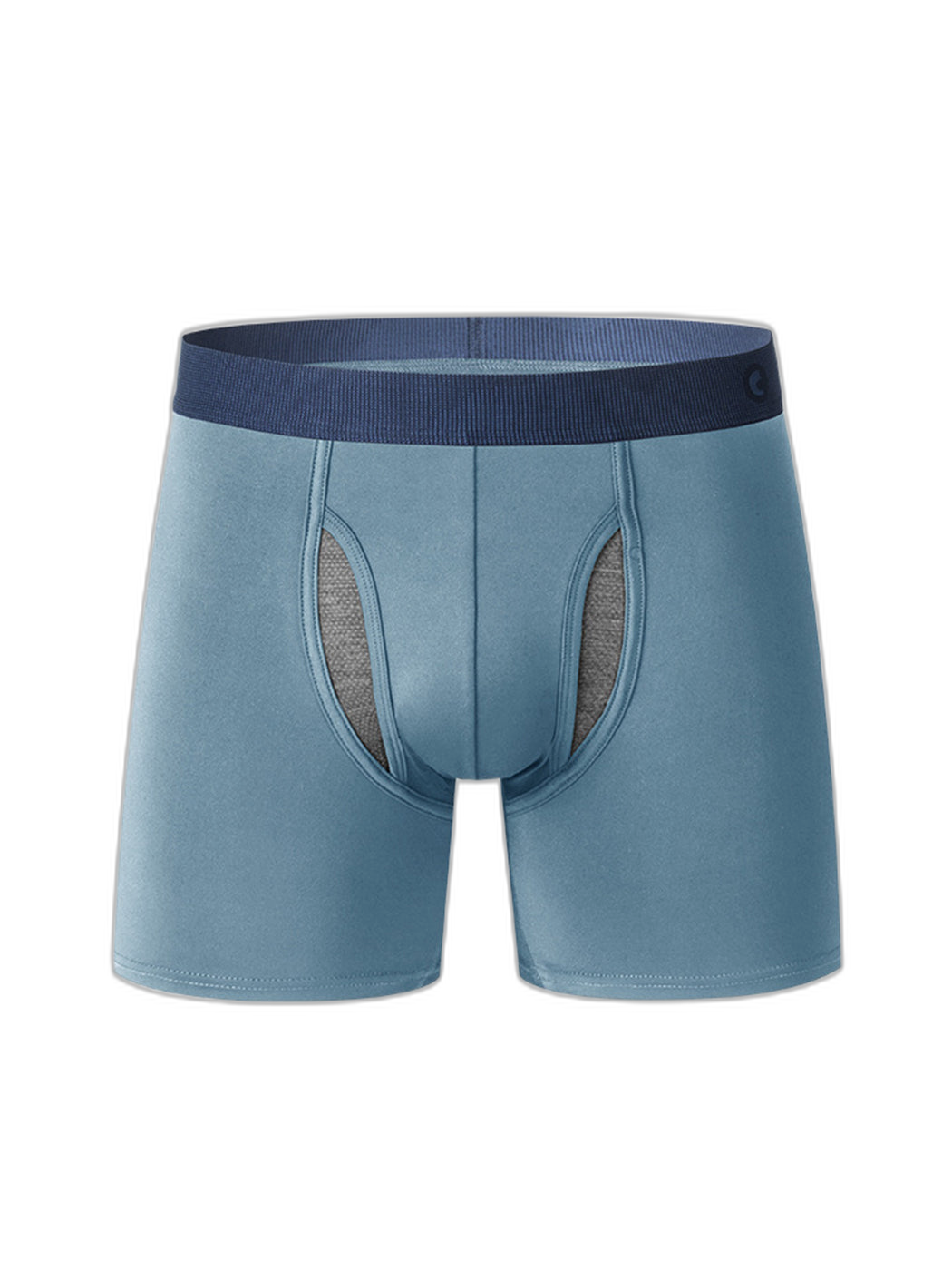 Breathable Sports Boxer Briefs with Open Fly
