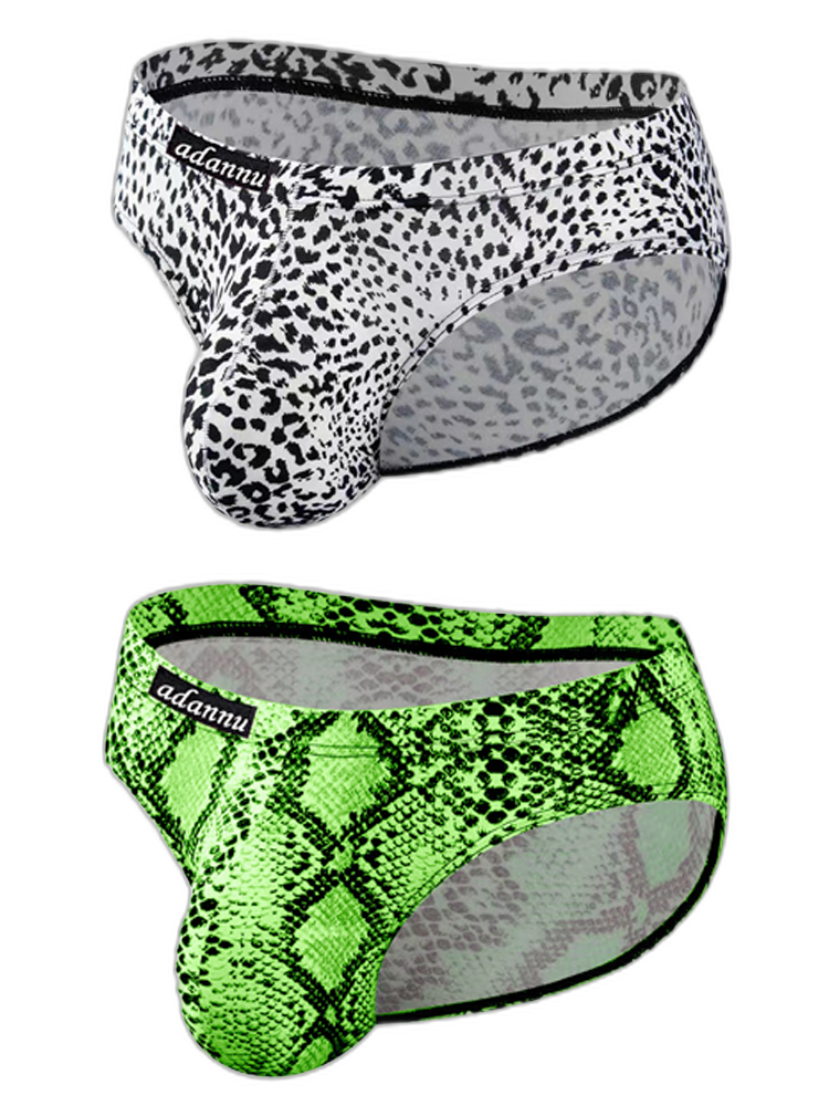Men’s Sexy Leopard Print Pouch Briefs
