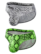 Men’s Sexy Leopard Print Pouch Briefs