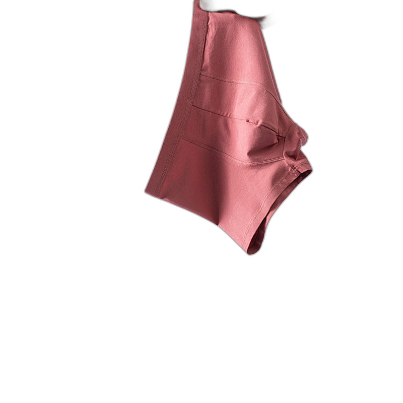 4Pcs Modal Pure Color Thin U Convex Boxer Briefs For Men