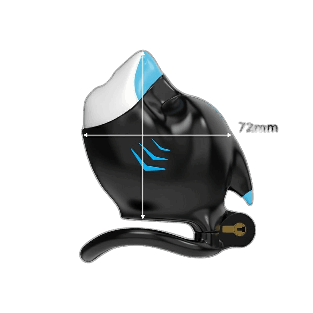 Furrjoi Shark Chastity Cage White