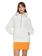 Organic Half Zip Hoodie: Womens