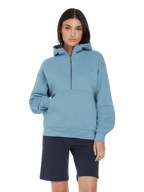 Organic Half Zip Hoodie: Womens