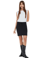 Organic Raw Hem Skirt: Womens