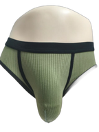3 Pack Men's Seamless Comfort Large Supportive Pouch Sexy Low-Rise Briefs